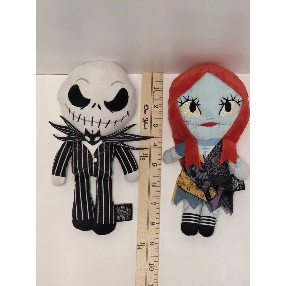 Disney The Nightmare Before Christmas Jack Skellington & Sally Plush Dolls Set